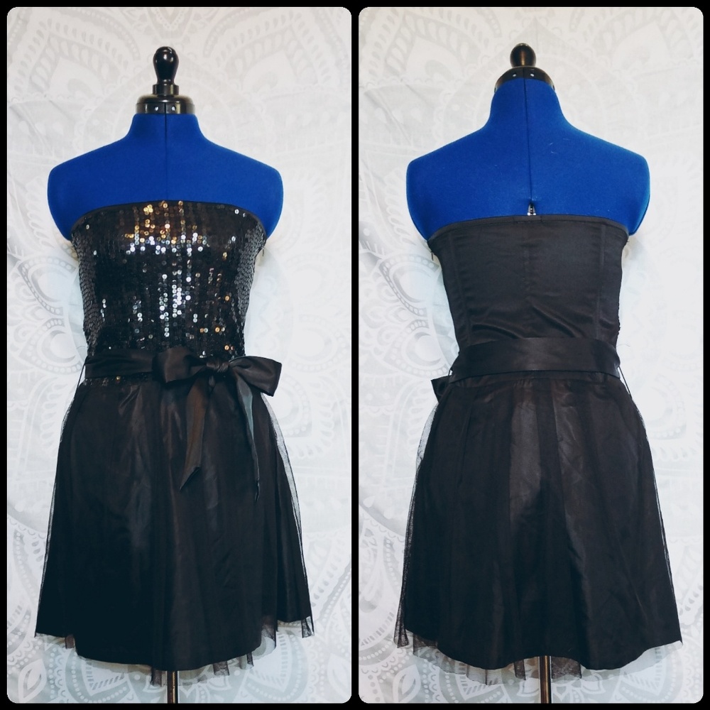 Sequin Little Black Dress